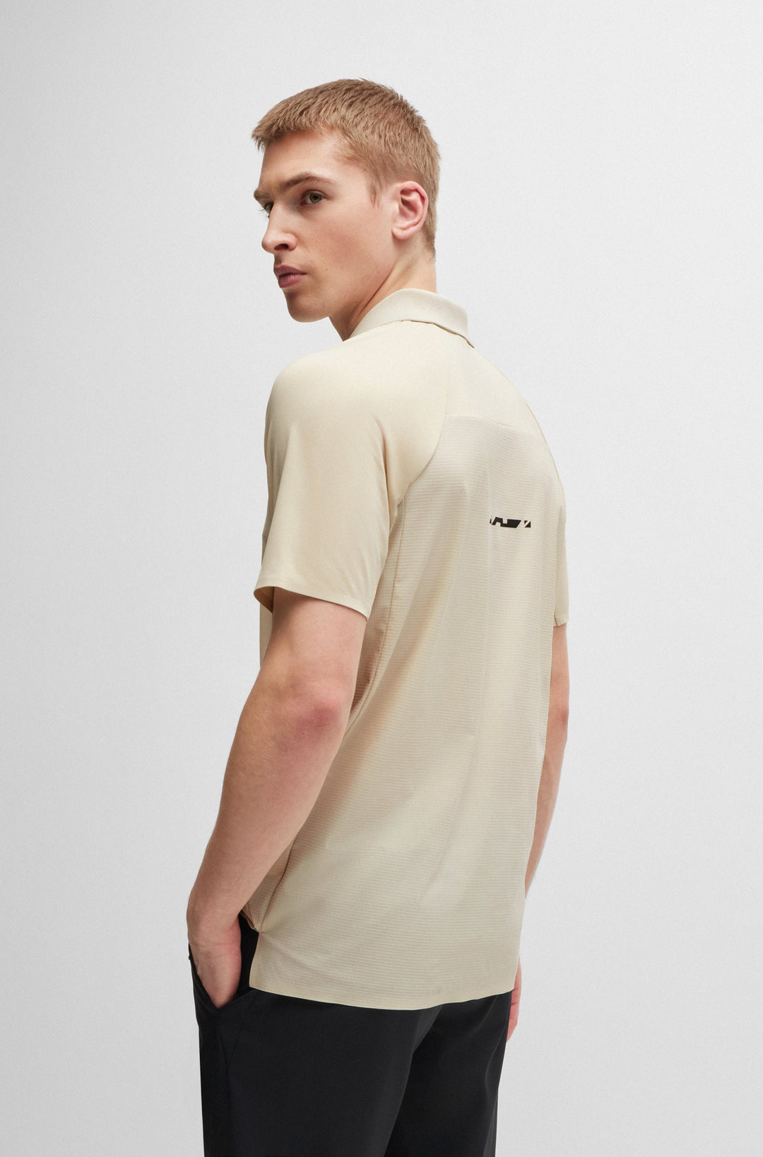 BOSS Polos Regular Fit in Polyester Mix - PADDYTECH 10262069 01-50519505- Concorde Fashion#color_white-131