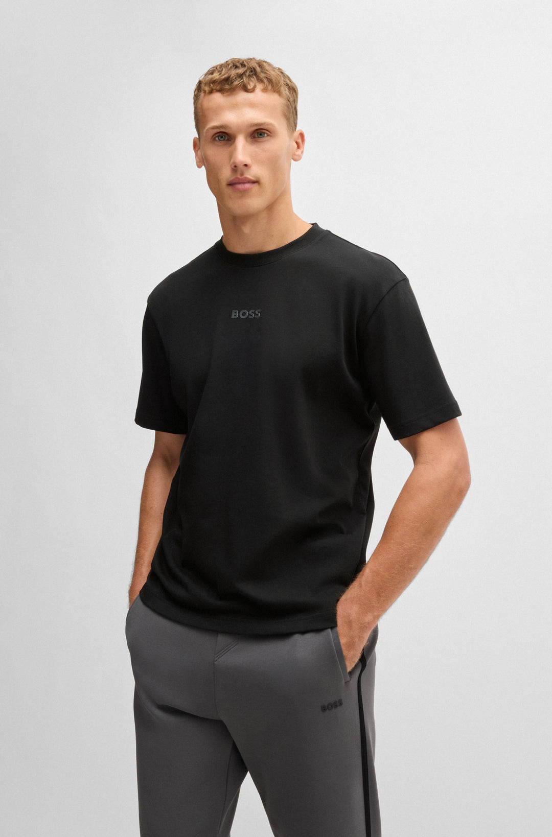 BOSS T-Shirts Oversize Fit in Cotton - TEE 10262150 01-50519368- Concorde Fashion#color_black-001