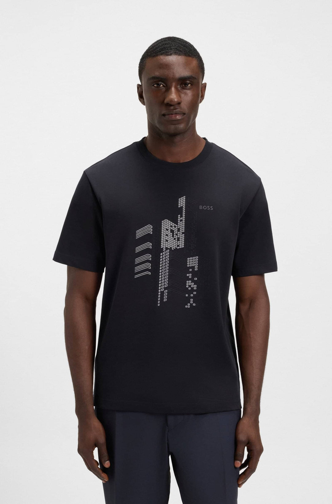 BOSS T-Shirts Relaxed Fit - TEE GRX ZONE 50552184- Concorde Fashion#color_navy-402