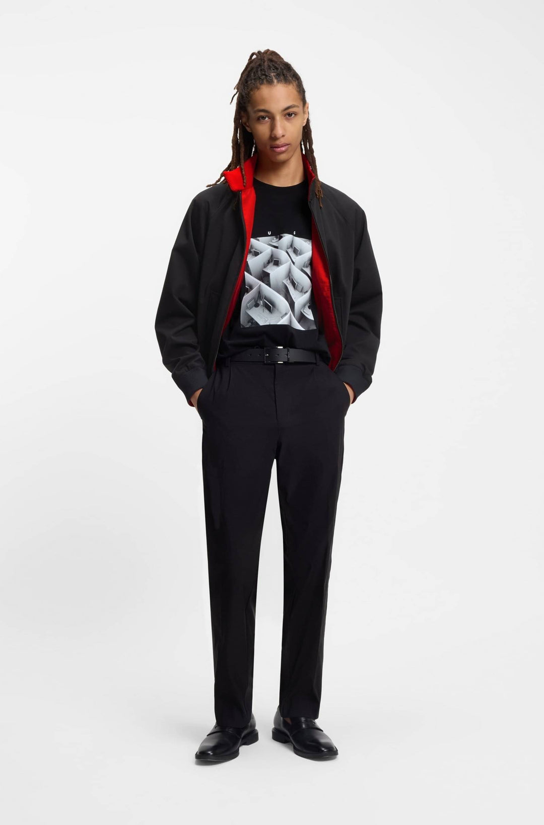 HUGO Casual Jackets Regular Fit - BERIS2611 50552656- Concorde Fashion#color_black-001