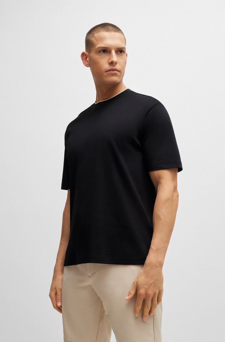 BOSS T-Shirts Relaxed Fit in Cotton - TEE 7 10262274 01-50519354- Concorde Fashion#color_black-001