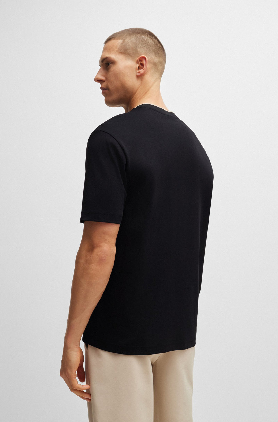 BOSS T-Shirts Relaxed Fit in Cotton - TEE 7 10262274 01-50519354- Concorde Fashion#color_black-001