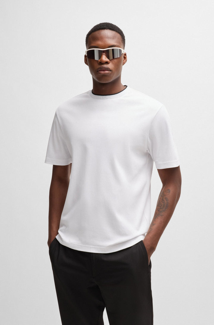 BOSS T-Shirts Relaxed Fit in Cotton - TEE 7 10262274 01-50519354- Concorde Fashion#color_white-100