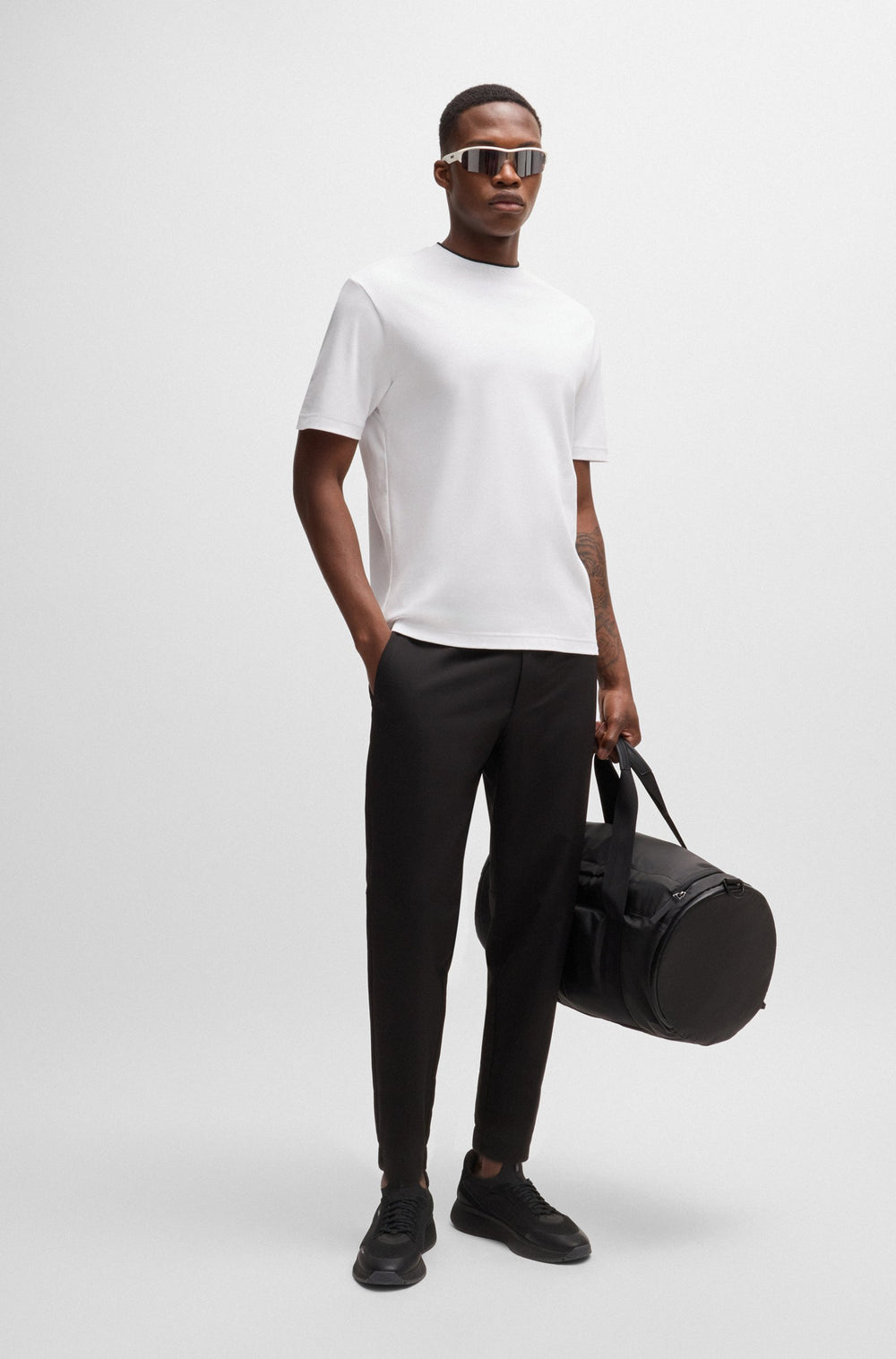 BOSS T-Shirts Relaxed Fit in Cotton - TEE 7 10262274 01-50519354- Concorde Fashion#color_white-100