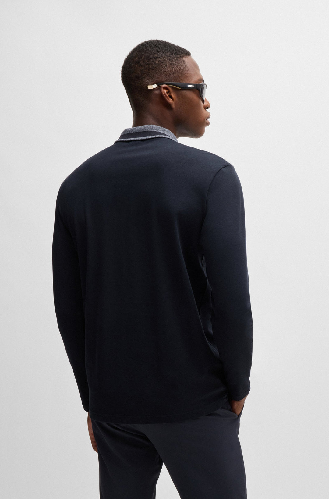 BOSS Polos Regular Fit in Cotton - PLISY 2 10262274 01-50525153- Concorde Fashion#color_navy-402