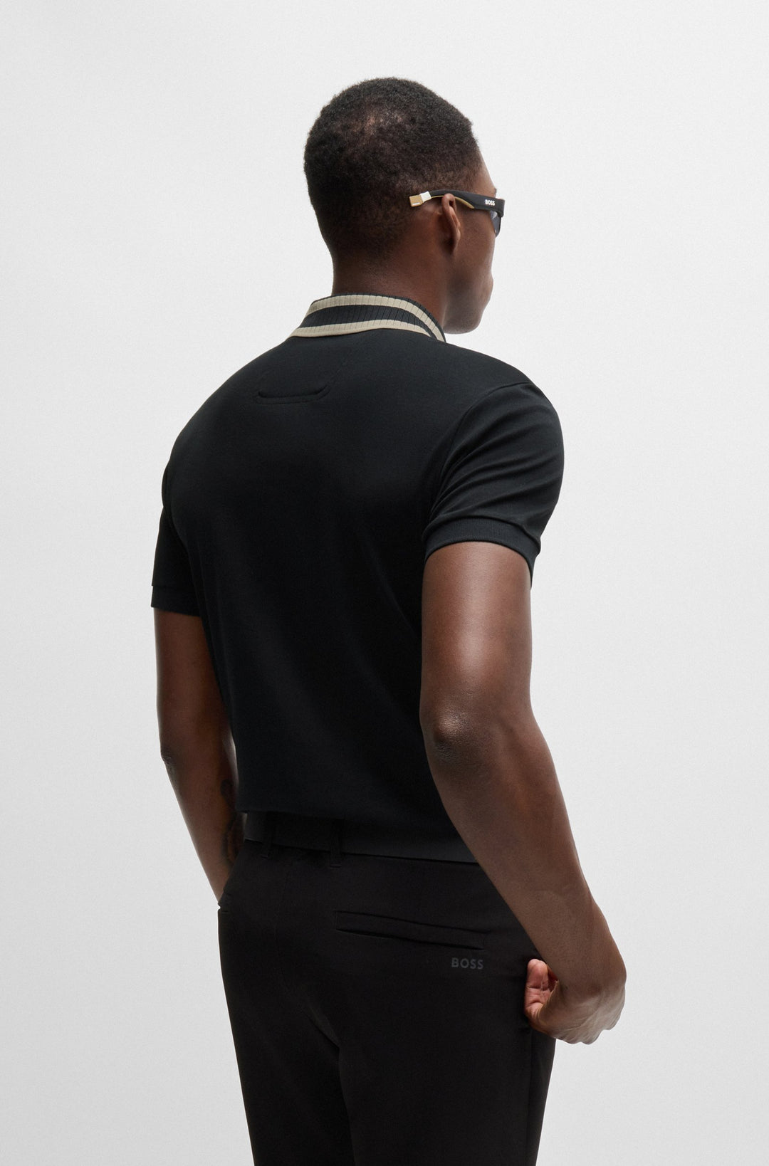 BOSS Polos Regular Fit in Cotton - PAULE 10262274 01-50525172- Concorde Fashion#color_black-001