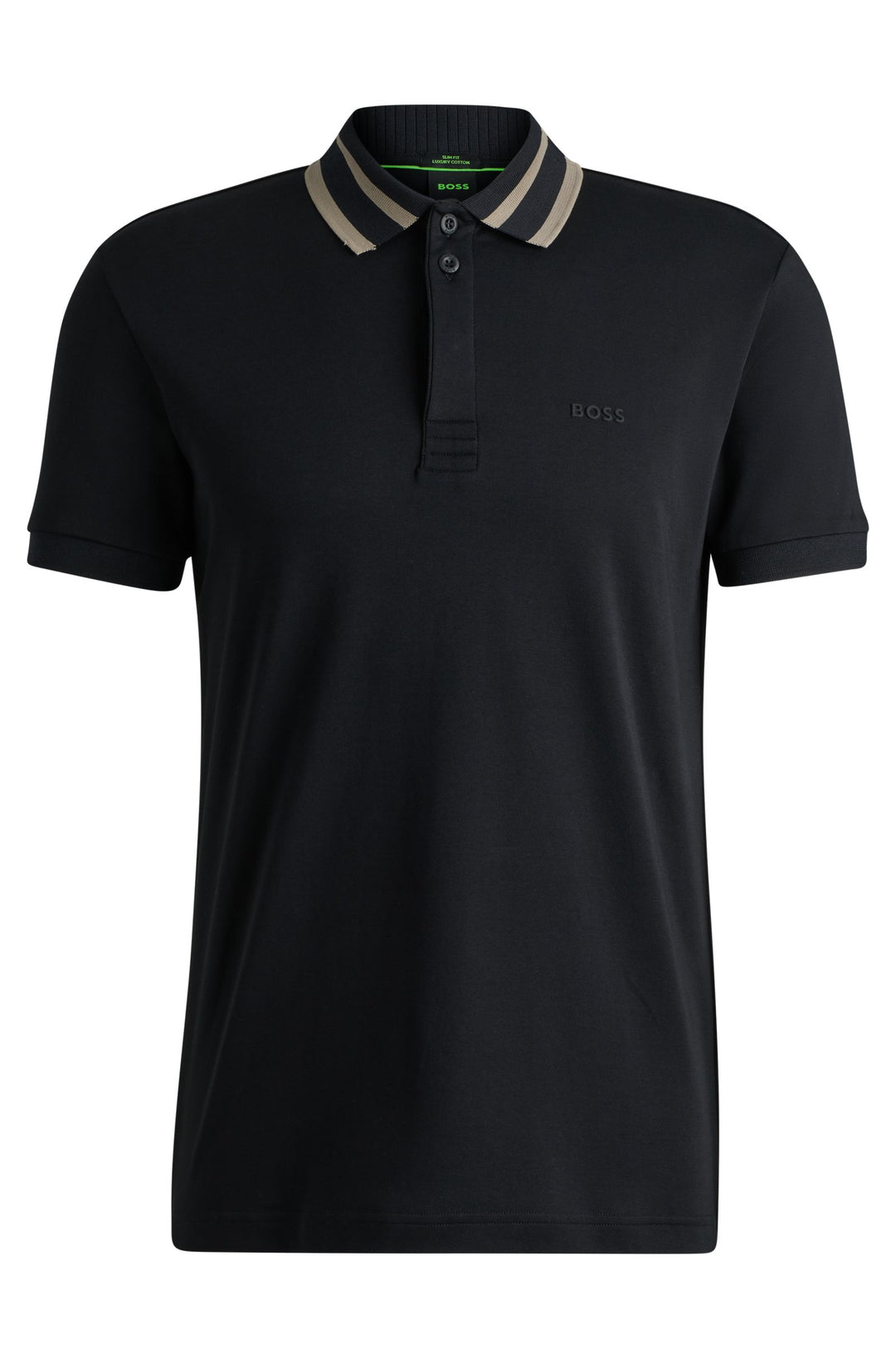BOSS Polos Regular Fit in Cotton - PAULE 10262274 01-50525172- Concorde Fashion#color_black-001