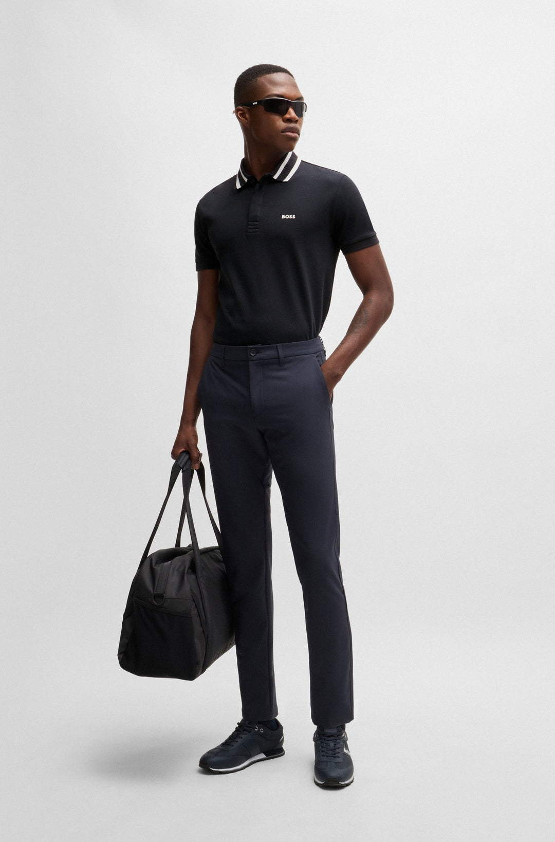 BOSS Polos Regular Fit in Cotton - PAULE 10262274 01-50525172- Concorde Fashion#color_navy-402