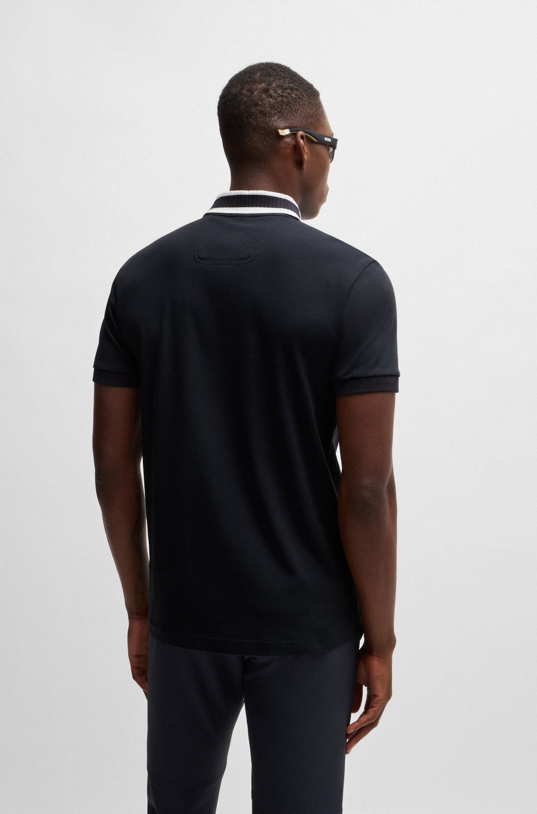 BOSS Polos Regular Fit in Cotton - PAULE 10262274 01-50525172- Concorde Fashion#color_navy-402