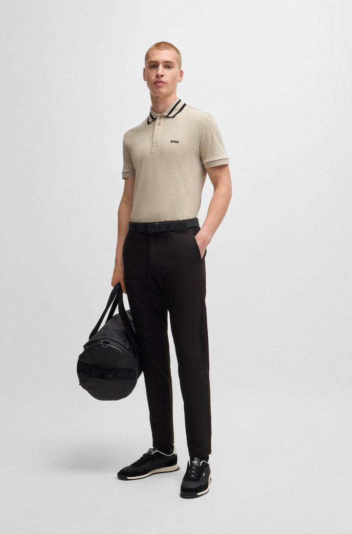 BOSS Polos Regular Fit in Cotton - PAULE 10262274 01-50525172- Concorde Fashion#color_beige-271