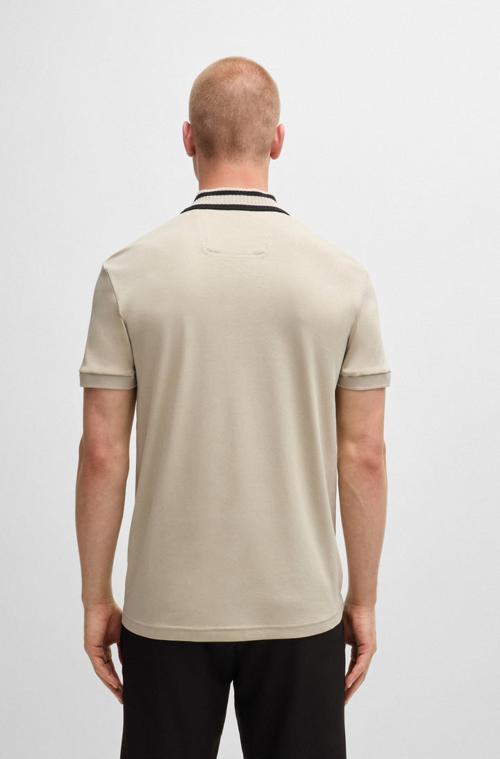 BOSS Polos Regular Fit in Cotton - PAULE 10262274 01-50525172- Concorde Fashion#color_beige-271