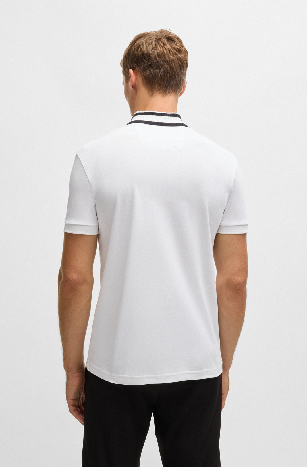 BOSS Polos Regular Fit in Cotton - PAULE 10262274 01-50525172- Concorde Fashion#color_white-100