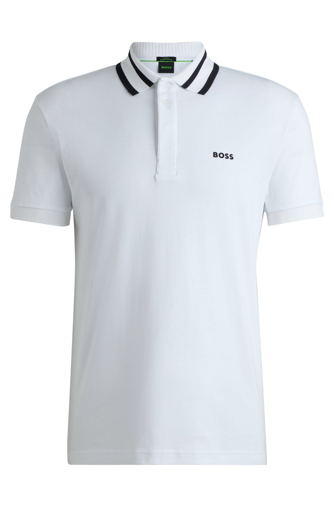 BOSS Polos Regular Fit in Cotton - PAULE 10262274 01-50525172- Concorde Fashion#color_white-100
