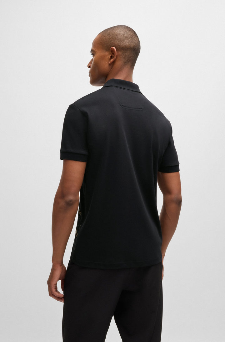 BOSS Polos Regular Fit in Cotton - PADDY 2 10262274 01-50525174- Concorde Fashion#color_black-001