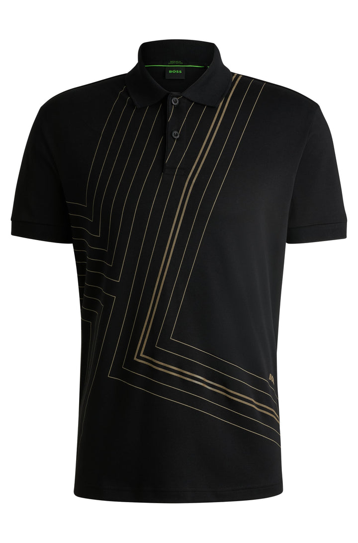 BOSS Polos Regular Fit in Cotton - PADDY 2 10262274 01-50525174- Concorde Fashion#color_black-001