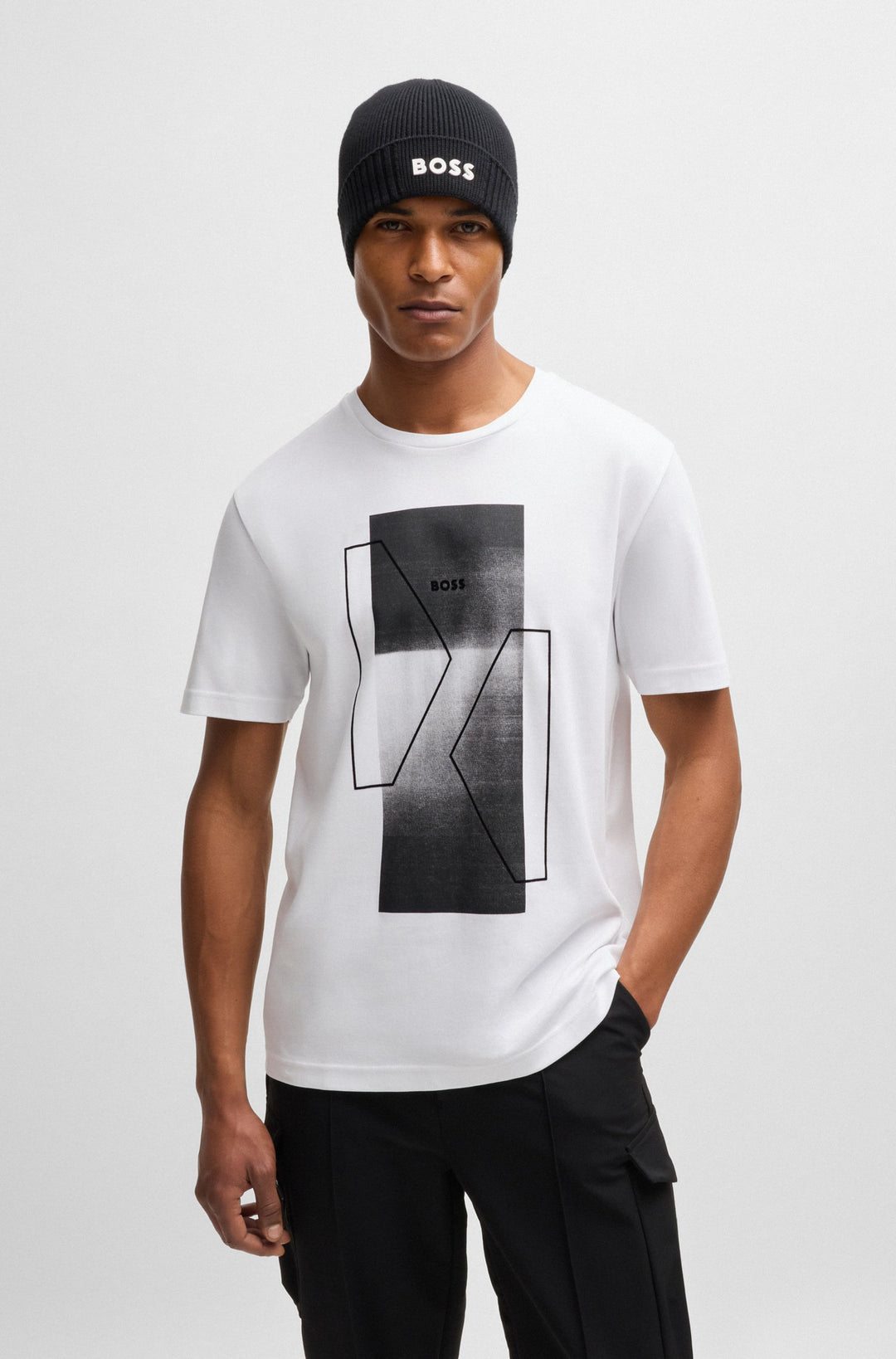 BOSS T-Shirts Regular Fit in Cotton - TEE 9 10262274 01-50525219- Concorde Fashion#color_white-100