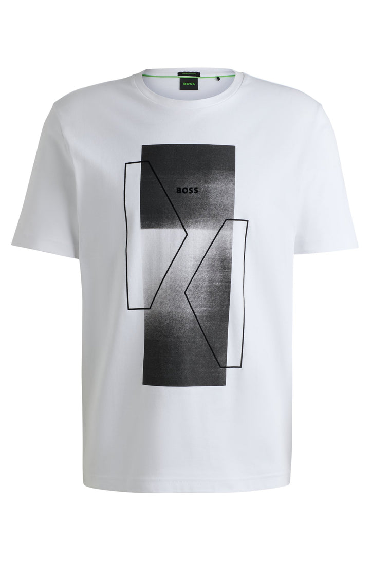 BOSS T-Shirts Regular Fit in Cotton - TEE 9 10262274 01-50525219- Concorde Fashion#color_white-100