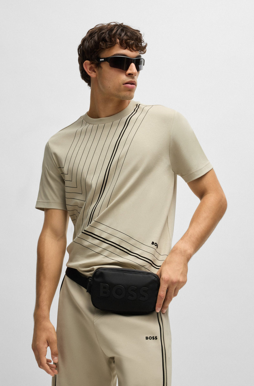 BOSS T-Shirts Regular Fit in Cotton - TEE 7 10262274 01-50525225- Concorde Fashion#color_beige-271