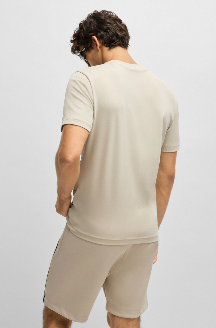 BOSS T-Shirts Regular Fit in Cotton - TEE 7 10262274 01-50525225- Concorde Fashion#color_beige-271