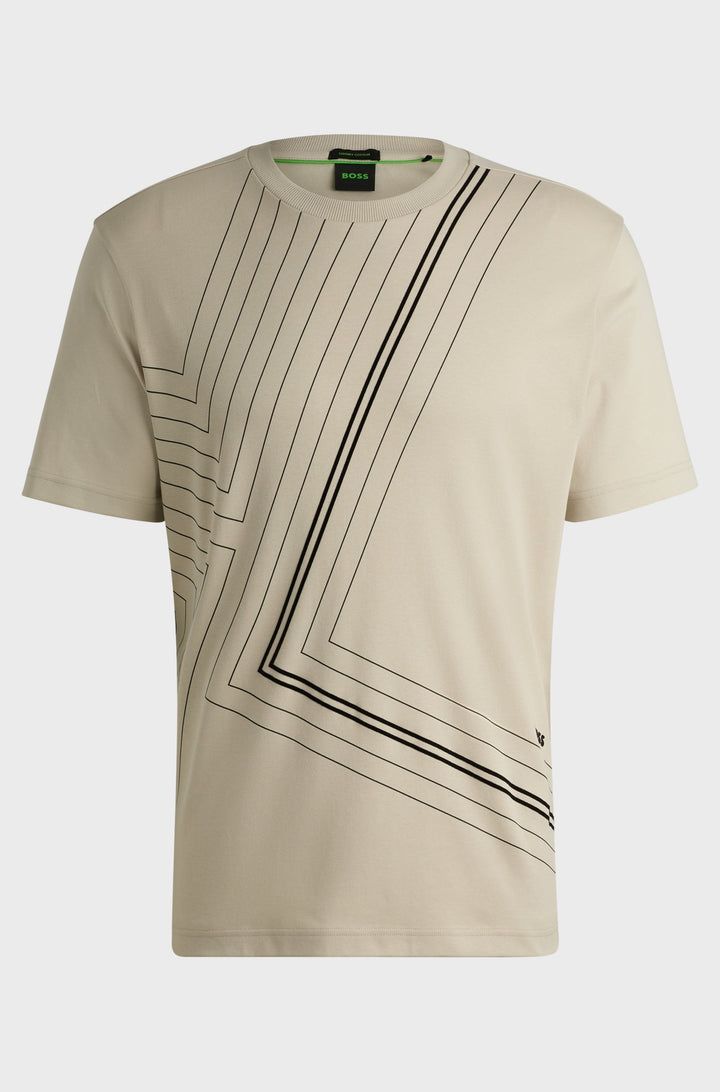 BOSS T-Shirts Regular Fit in Cotton - TEE 7 10262274 01-50525225- Concorde Fashion#color_beige-271