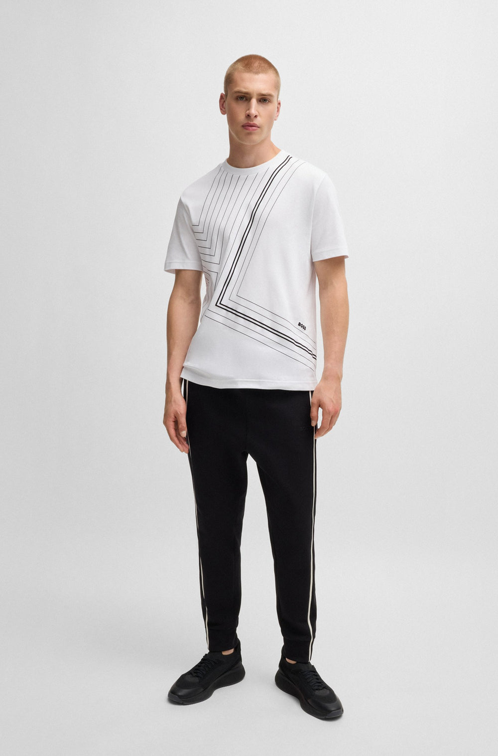 BOSS T-Shirts Regular Fit in Cotton - TEE 7 10262274 01-50525225- Concorde Fashion#color_white-100