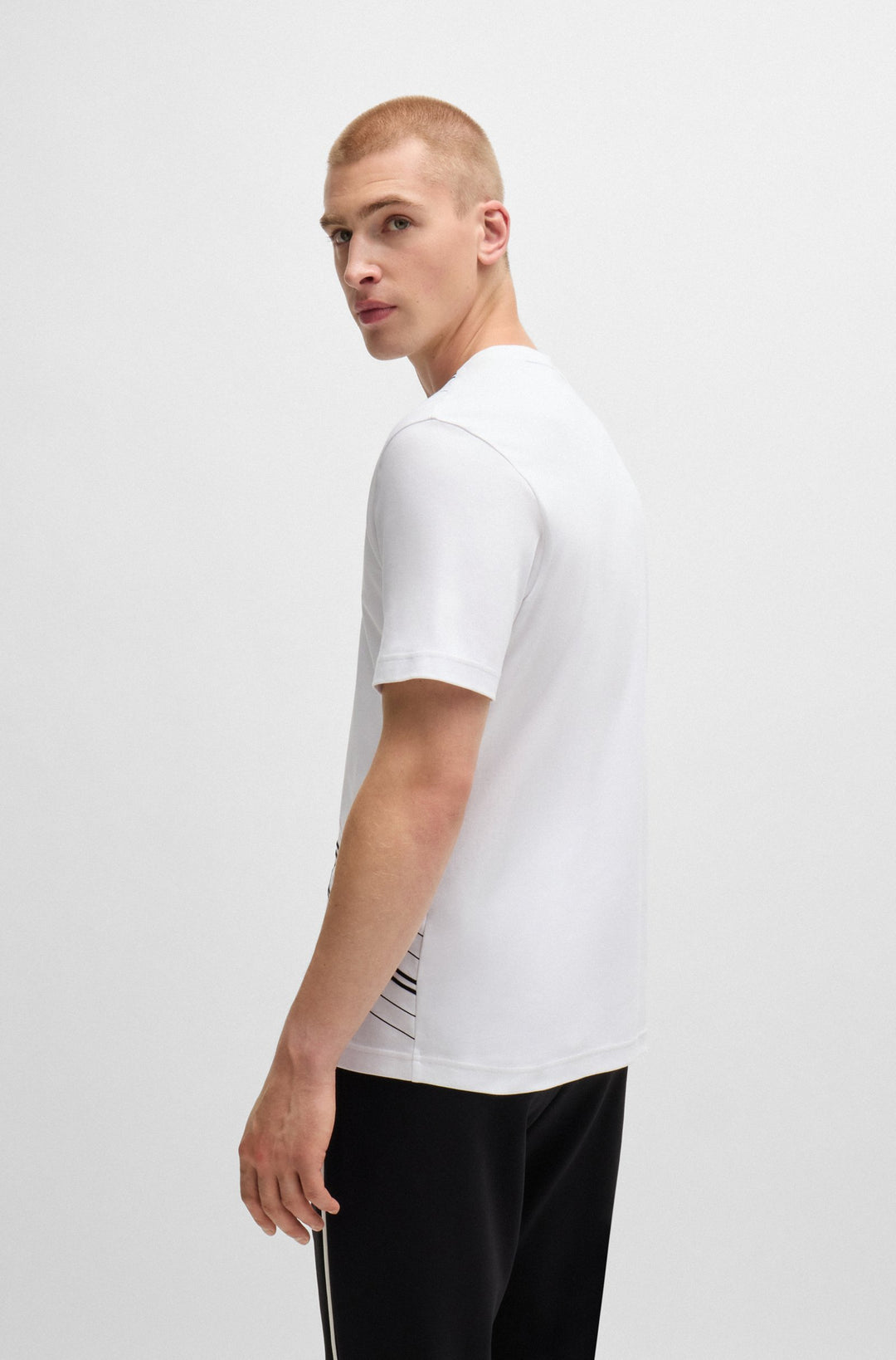 BOSS T-Shirts Regular Fit in Cotton - TEE 7 10262274 01-50525225- Concorde Fashion#color_white-100