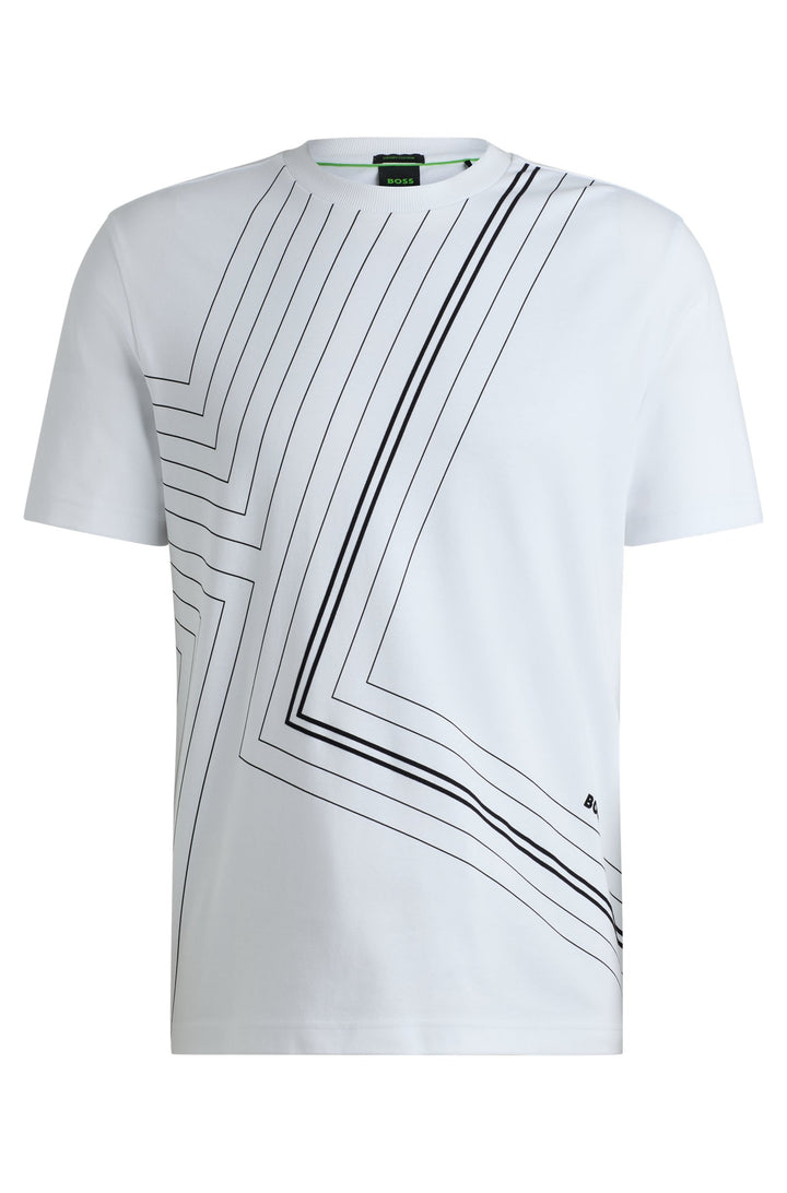 BOSS T-Shirts Regular Fit in Cotton - TEE 7 10262274 01-50525225- Concorde Fashion#color_white-100
