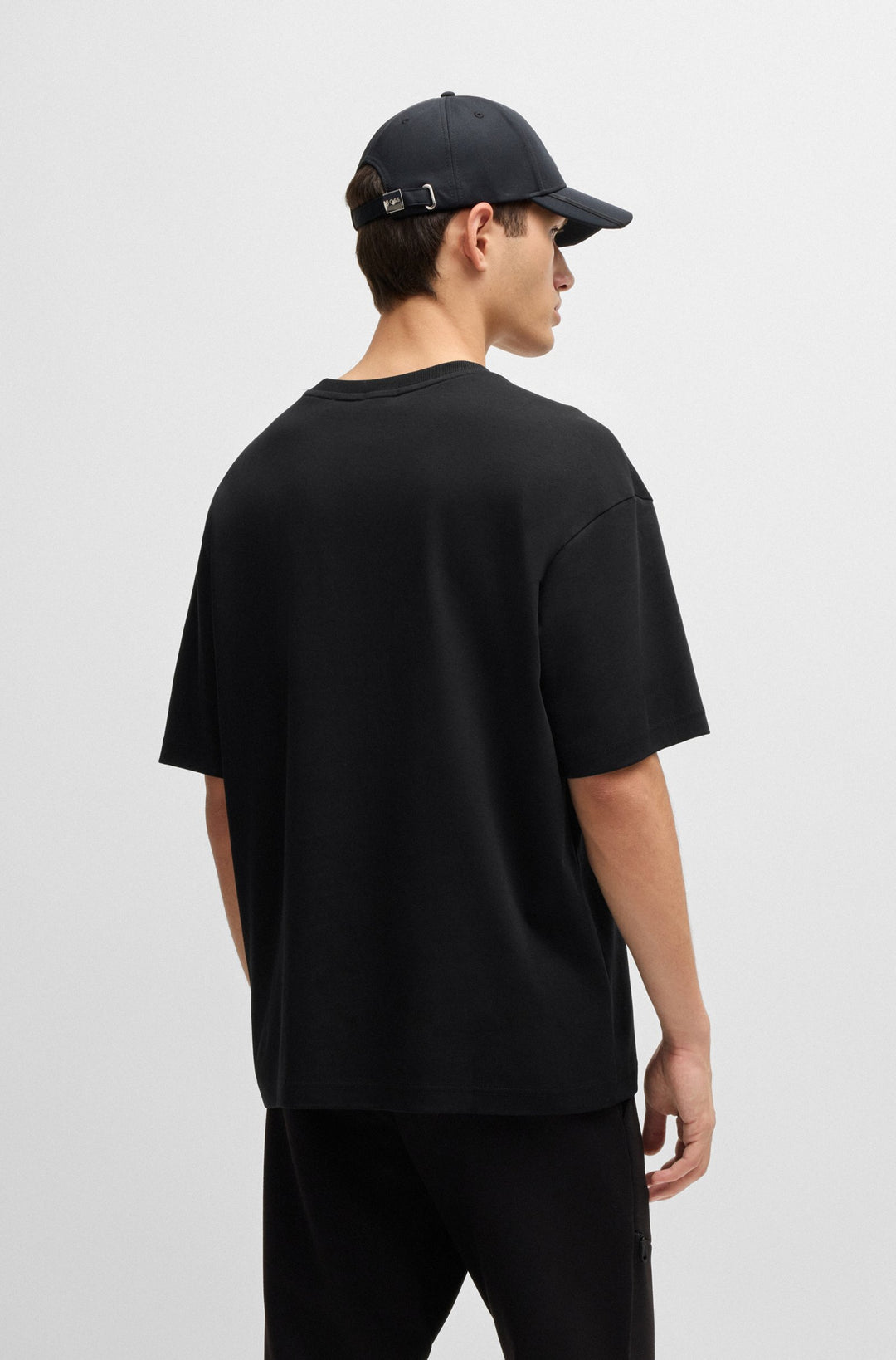 BOSS T-Shirts Relaxed Fit in Cotton - TEE MIRROR 1 10262274 01-50525231- Concorde Fashion#color_black-001