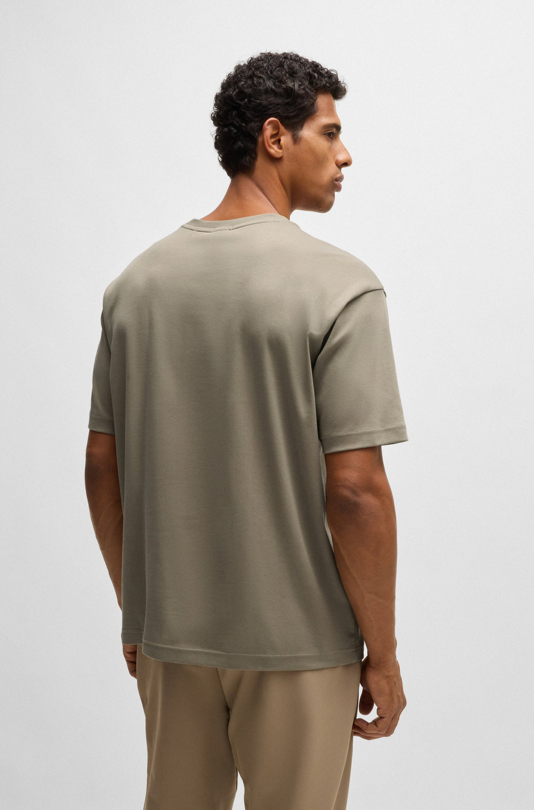 BOSS T-Shirts Relaxed Fit in Cotton - TEE MIRROR 1 10262274 01-50525231- Concorde Fashion#color_green-334