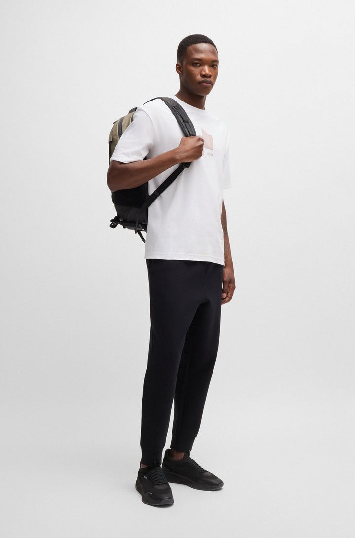 BOSS T-Shirts Relaxed Fit in Cotton - TEE MIRROR 1 10262274 01-50525231- Concorde Fashion#color_white-100