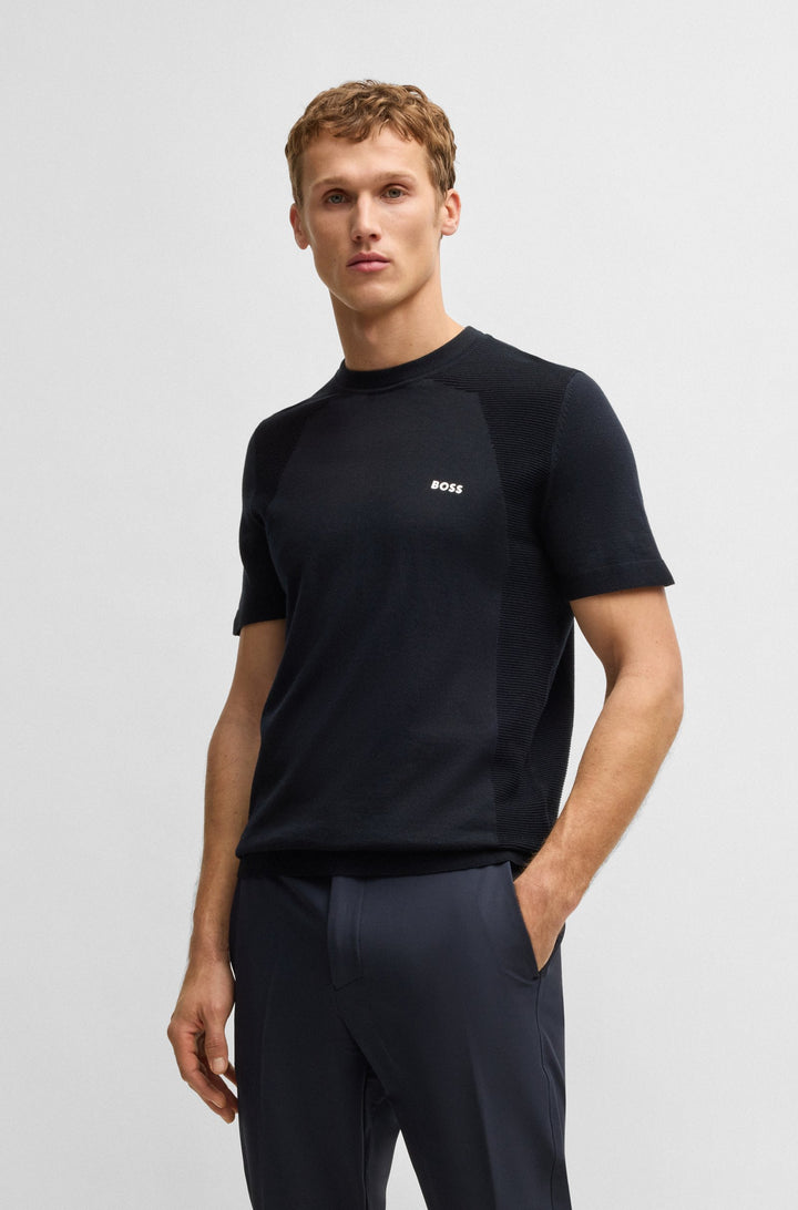 BOSS Sweaters Regular Fit - MOMENTUM_LITE_T24 50520683- Concorde Fashion#color_navy-402