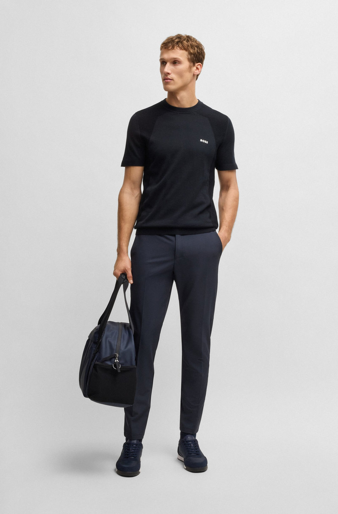 BOSS Sweaters Regular Fit - MOMENTUM_LITE_T24 50520683- Concorde Fashion#color_navy-402