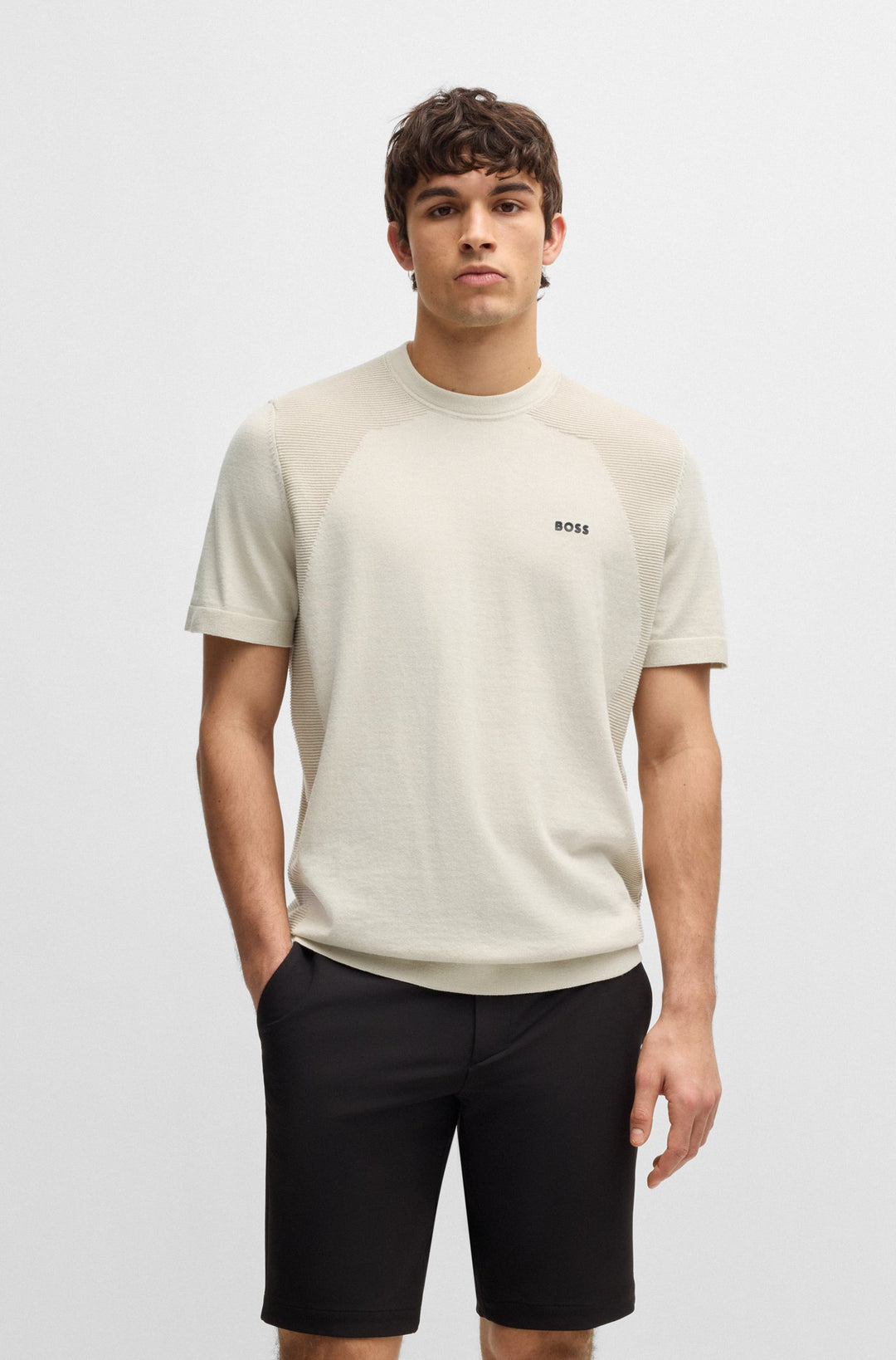 BOSS Sweaters Regular Fit - MOMENTUM_LITE_T24 50520683- Concorde Fashion#color_beige-284