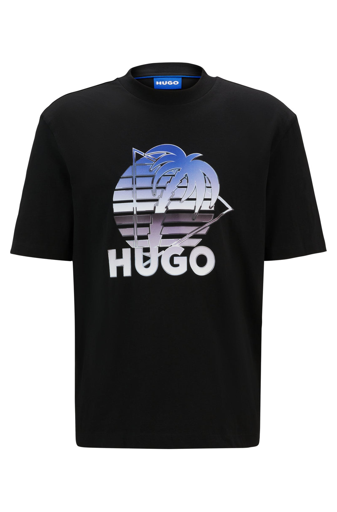 HUGO T-Shirts Regular Fit in Cotton - NEROE 10262283 01-50519047- Concorde Fashion#color_black-001