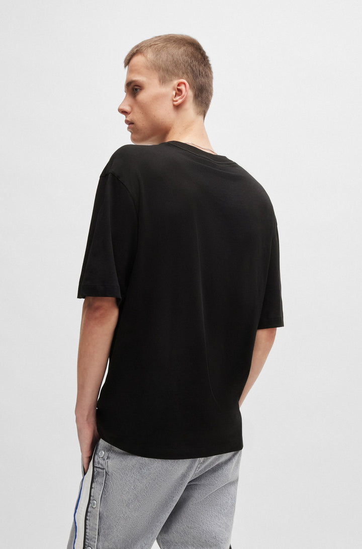 HUGO T-Shirts Regular Fit in Cotton - NOLLICO 10262283 01-50519124- Concorde Fashion#color_black-001