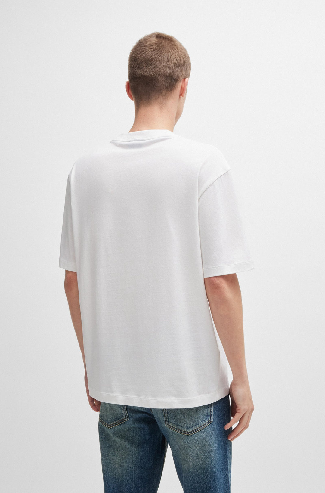 HUGO T-Shirts Regular Fit in Cotton - NOLLICO 10262283 01-50519124- Concorde Fashion#color_white-100