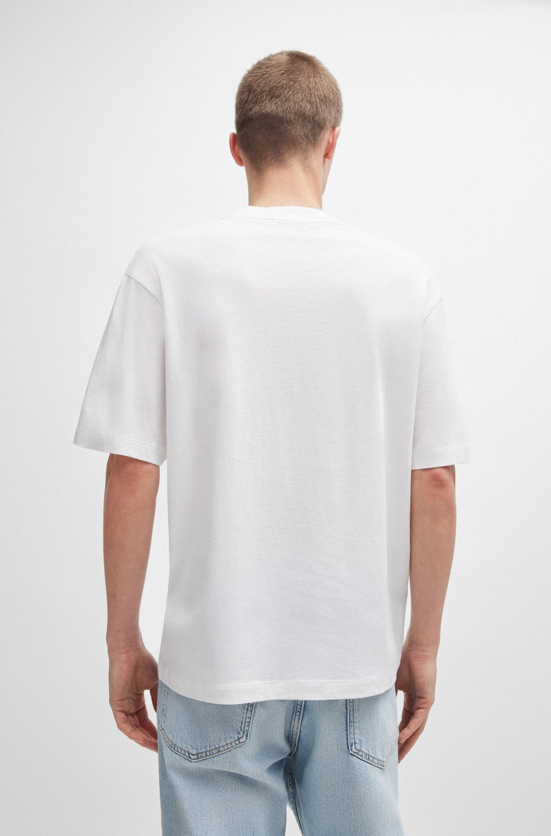 HUGO T-Shirts Regular Fit in Cotton - NEDARY 10262283 01-50519131- Concorde Fashion#color_white-100