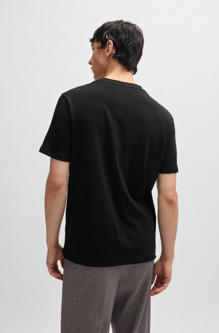 HUGO T-Shirts Regular Fit in Cotton - DULIVIO_U243 10262283 01-50519724- Concorde Fashion#color_black-001