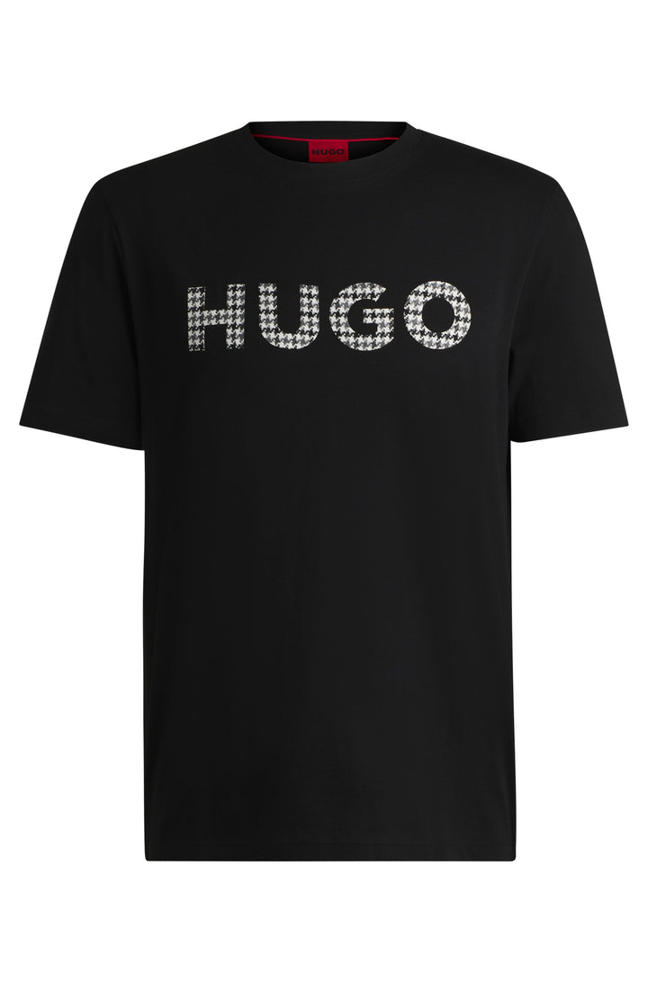 HUGO T-Shirts Regular Fit in Cotton - DULIVIO_U243 10262283 01-50519724- Concorde Fashion#color_black-001