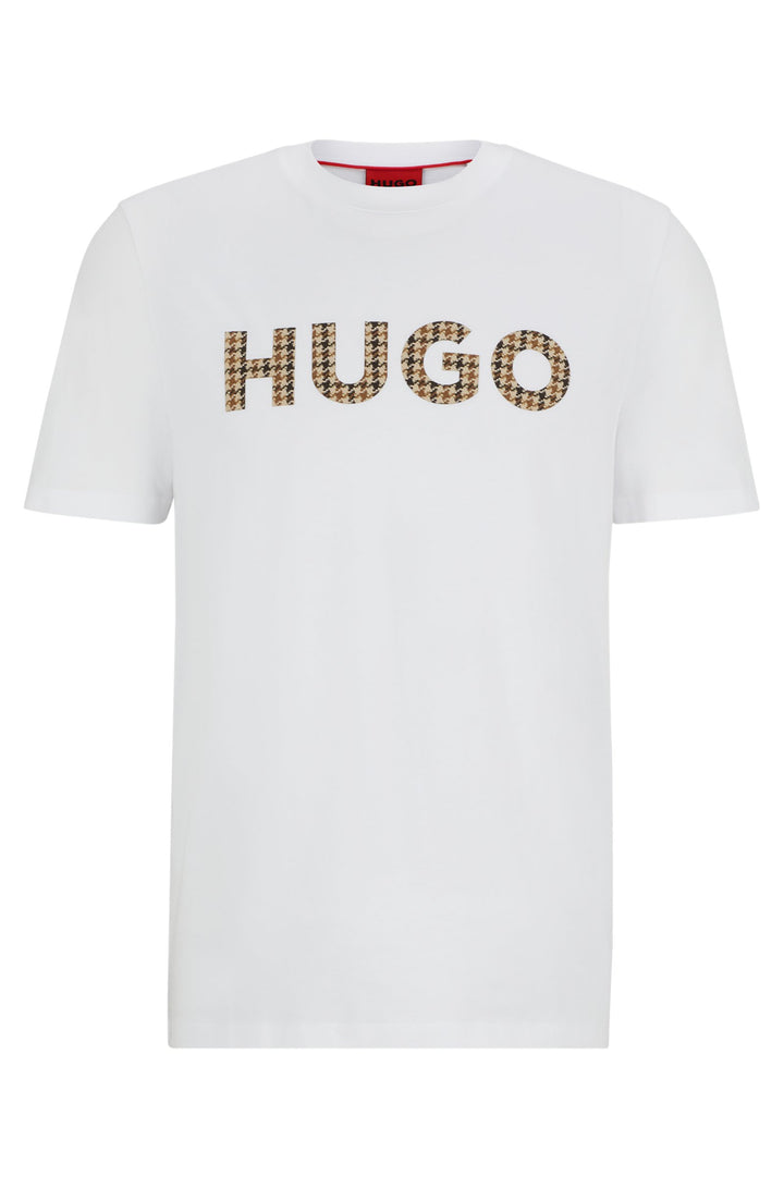HUGO T-Shirts Regular Fit in Cotton - DULIVIO_U243 10262283 01-50519724- Concorde Fashion#color_white-100
