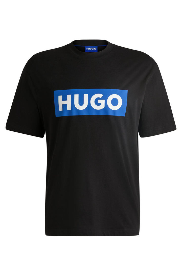 HUGO BLUE Regular Fit T-Shirts in Cotton - NICO 10262283 01-50522376- Concorde Fashion#color_black-001