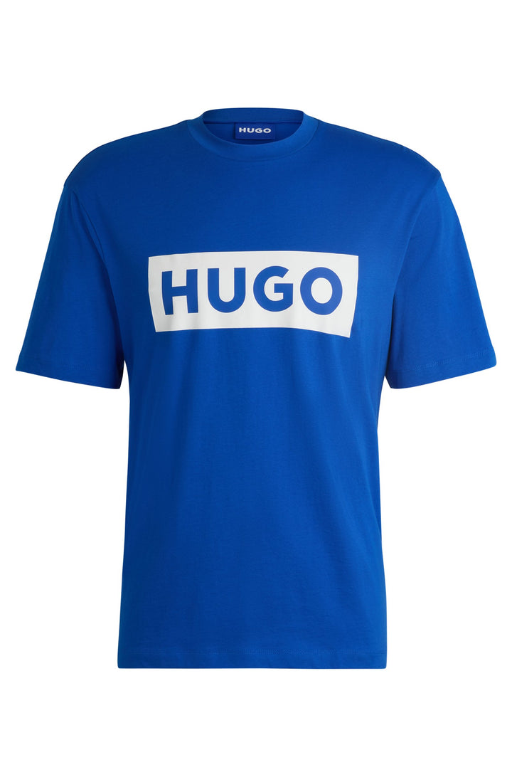 HUGO BLUE Regular Fit T-Shirts in Cotton - NICO 10262283 01-50522376- Concorde Fashion#color_blue-493
