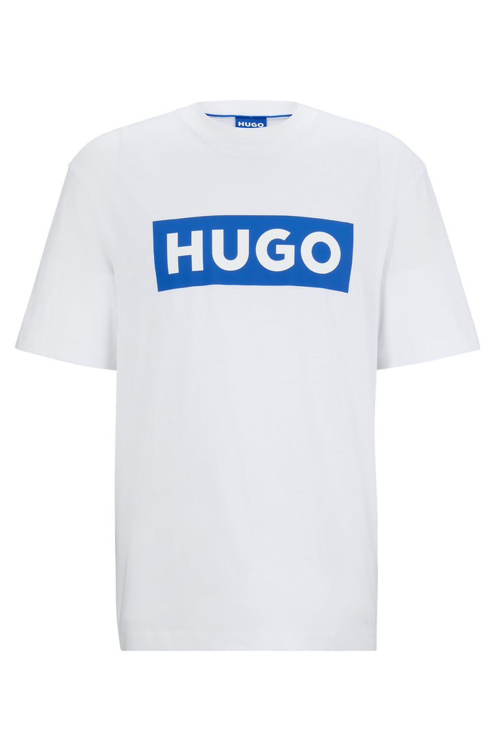 HUGO BLUE Regular Fit T-Shirts in Cotton - NICO 10262283 01-50522376- Concorde Fashion#color_white-100