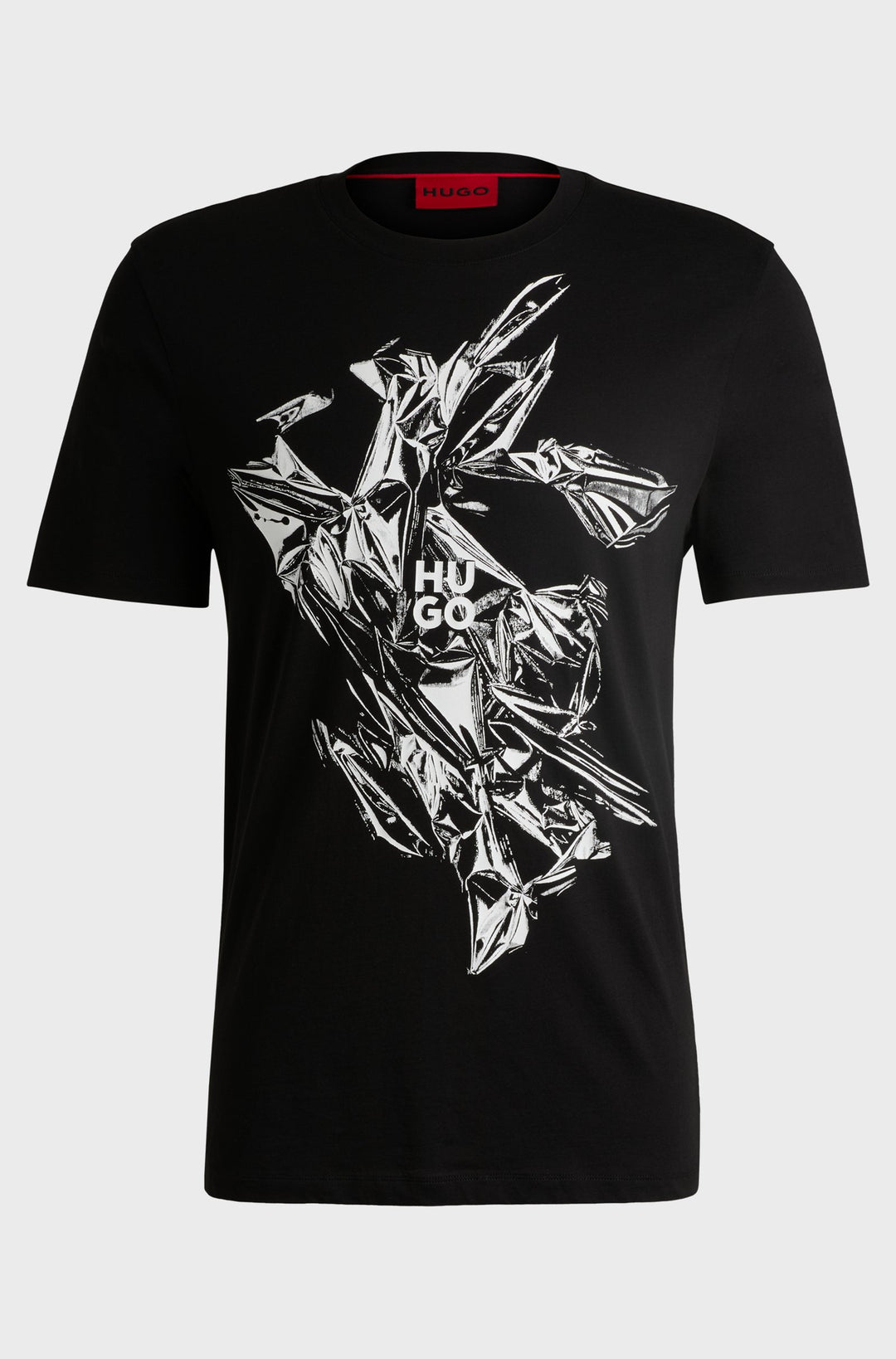 HUGO T-Shirts Regular Fit in Cotton - DIAKROMIO 10262283 01-50524023- Concorde Fashion#color_black-001