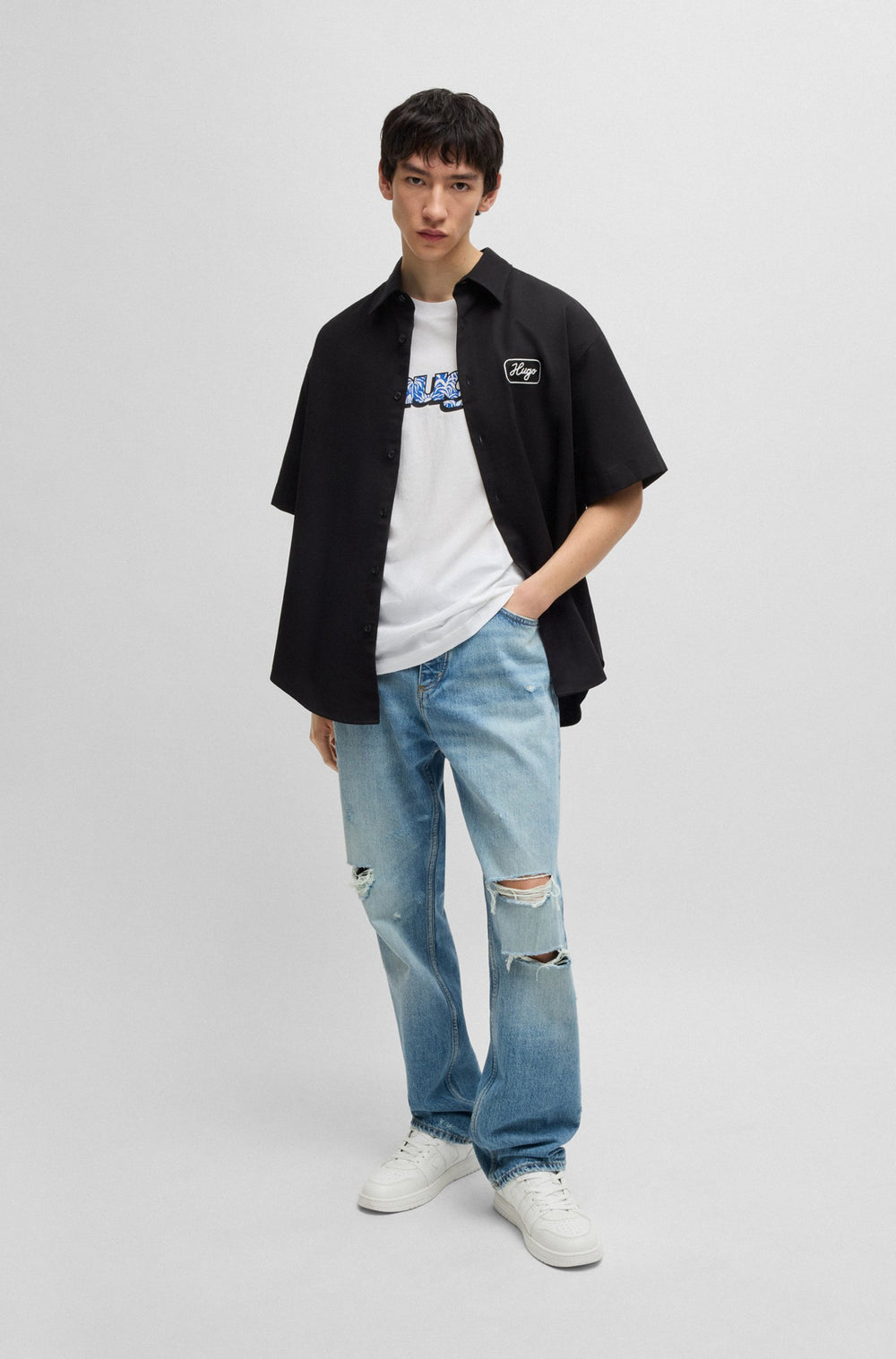 HUGO T-Shirts Regular Fit - NUGIBOL 50542932- Concorde Fashion#color_white-100