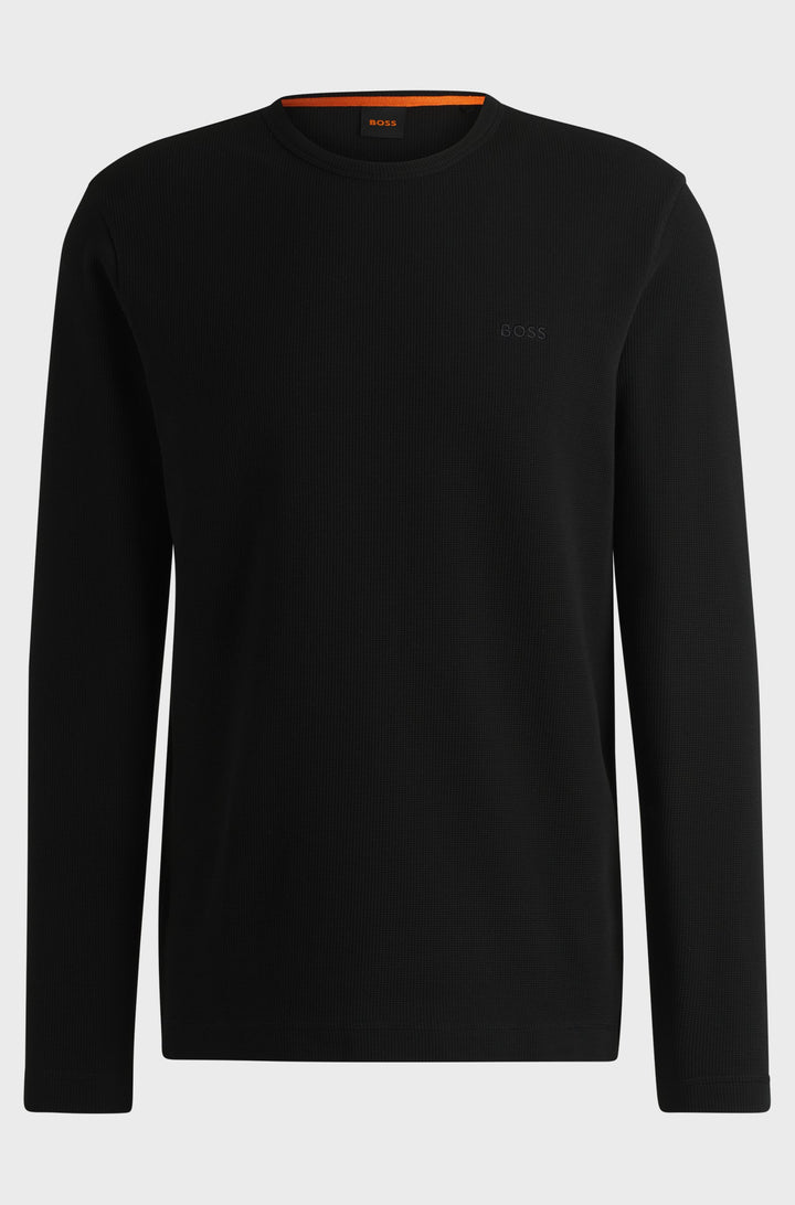 BOSS T-Shirts Regular Fit in Cotton Mix - TEMPESTO 10262290 01-50520725- Concorde Fashion#color_black-001