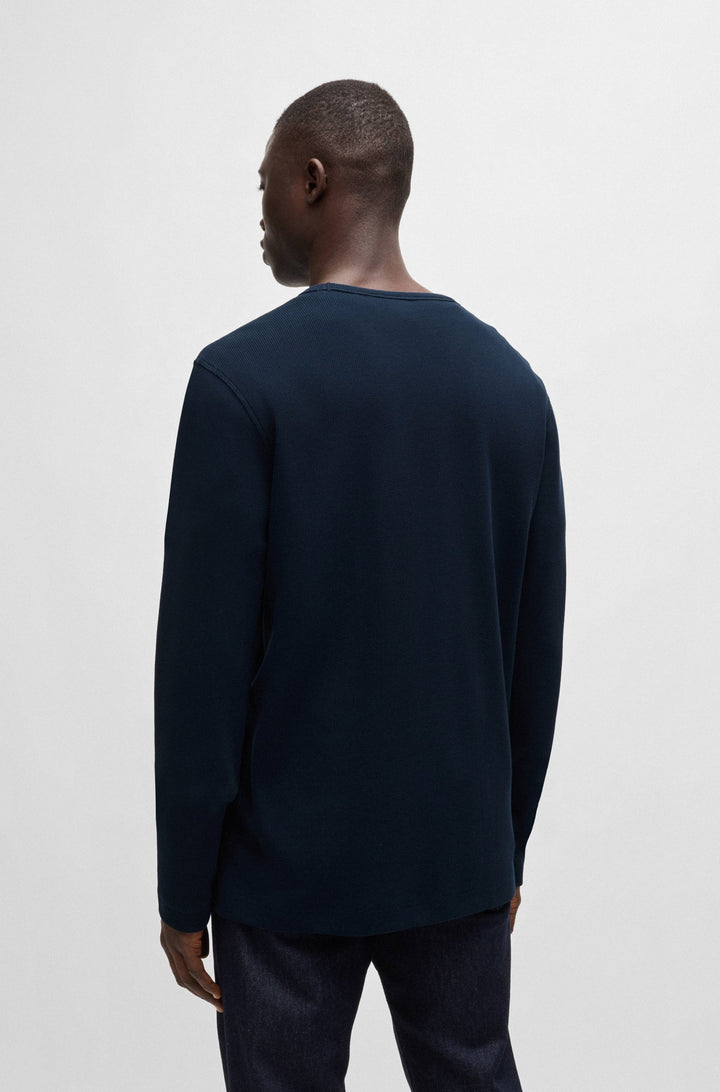 BOSS T-Shirts Regular Fit in Cotton Mix - TEMPESTO 10262290 01-50520725- Concorde Fashion#color_navy-404