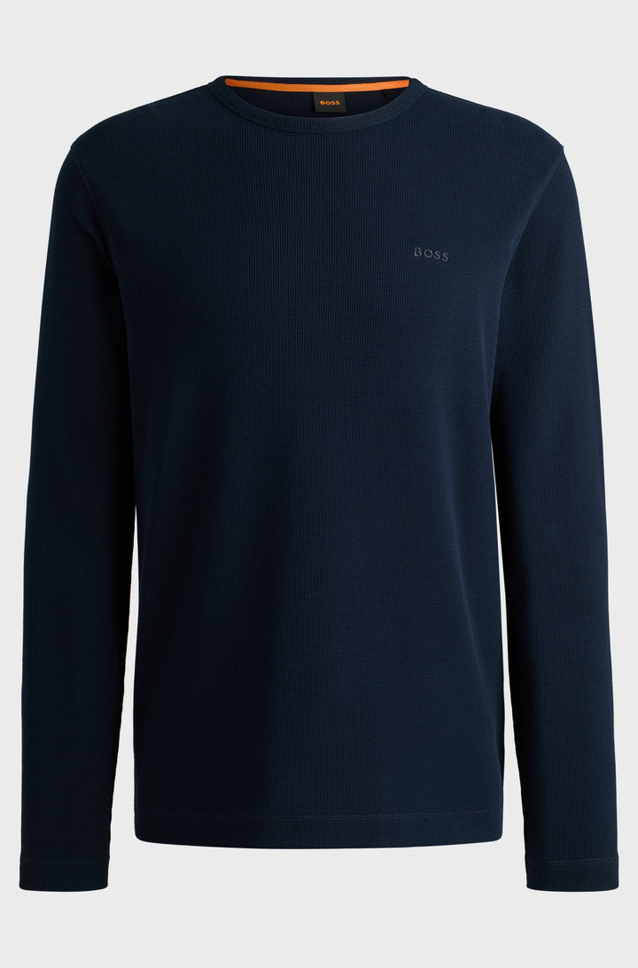 BOSS T-Shirts Regular Fit in Cotton Mix - TEMPESTO 10262290 01-50520725- Concorde Fashion#color_navy-404