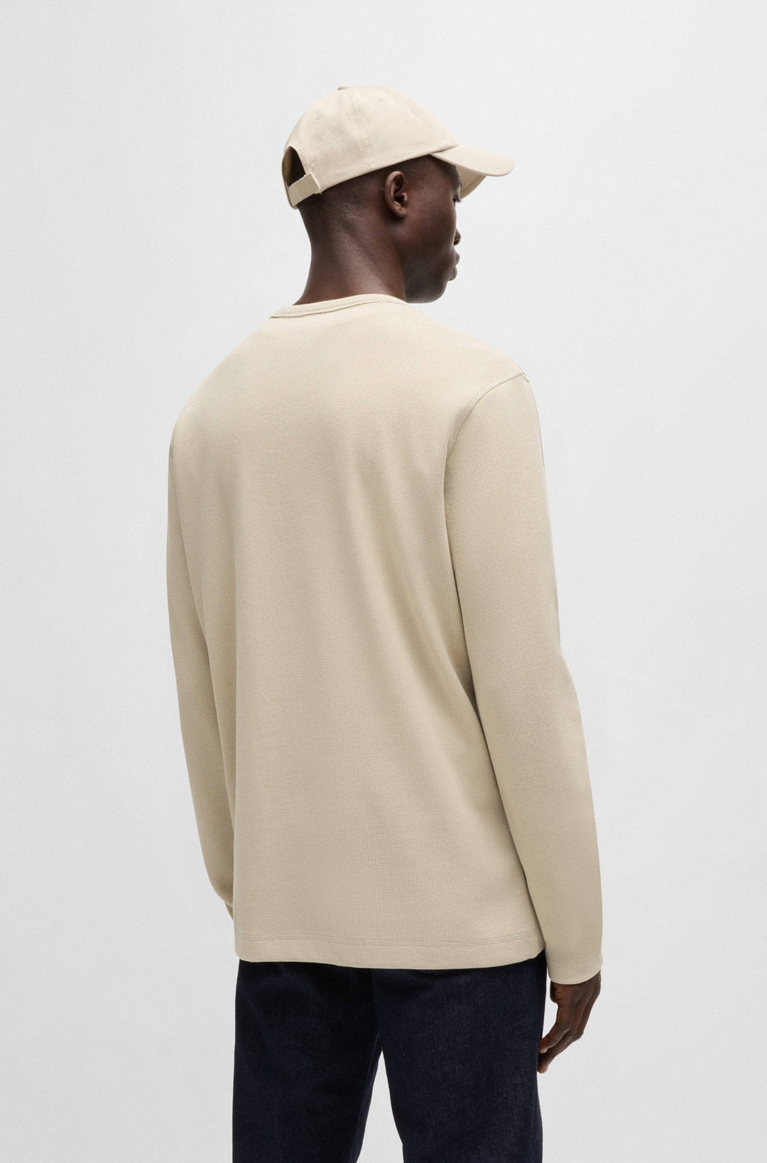 BOSS T-Shirts Regular Fit in Cotton Mix - TEMPESTO 10262290 01-50520725- Concorde Fashion#color_beige-271