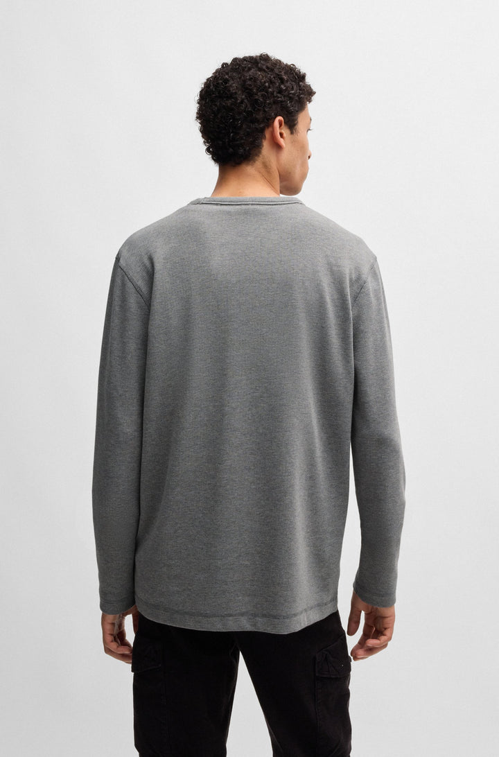 BOSS T-Shirts Regular Fit in Cotton Mix - TEMPESTO 10262290 01-50520725- Concorde Fashion#color_grey-051